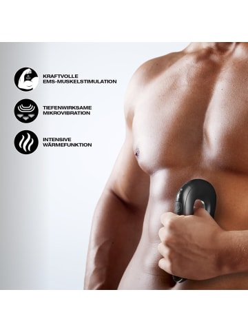 FitEngine Massageroller EMS 3,7V schwarz Schwarz