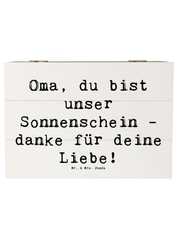 Mr. & Mrs. Panda Box Spruch Oma Sonnenschein mit Spruch in Weiß