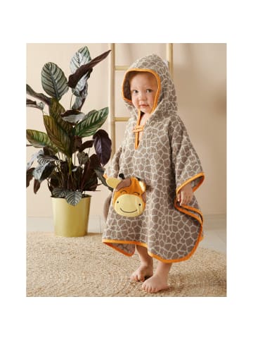 Erwin Müller Frottier Kinder-Poncho mit Kapuze in hellbraun/natur