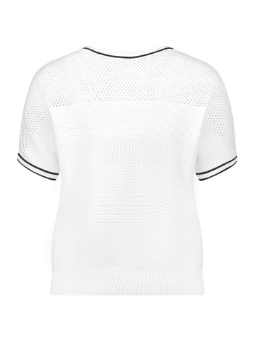 Betty Barclay Feinstrickpullover mit Struktur in Patch White/Dark Blue