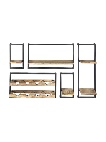 kobolo 5tlg. Set Weinregal STYLE25 in Braun