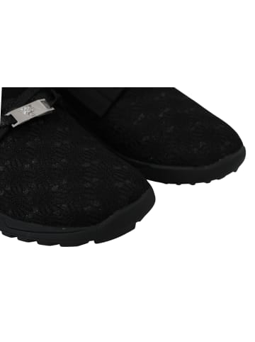 Plein Sport Schwarz Polyester Runner Beth Sneaker Schuhe