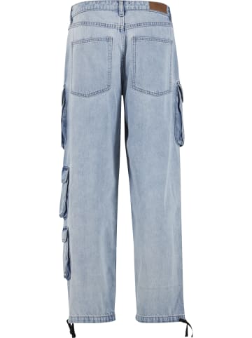 Urban Classics Cargo Trousers in new light blue washed