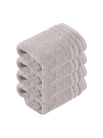 Vossen 4er Pack Seiftuch in light grey