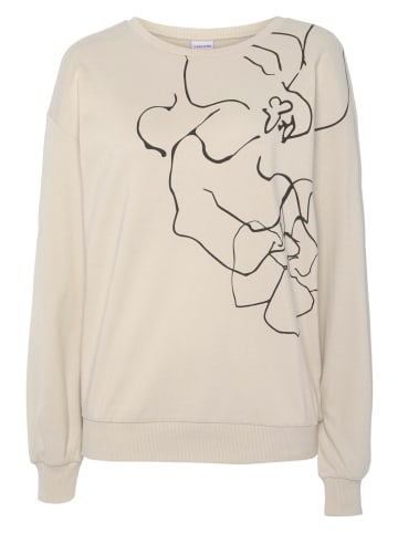 LASCANA Sweatshirt in creme