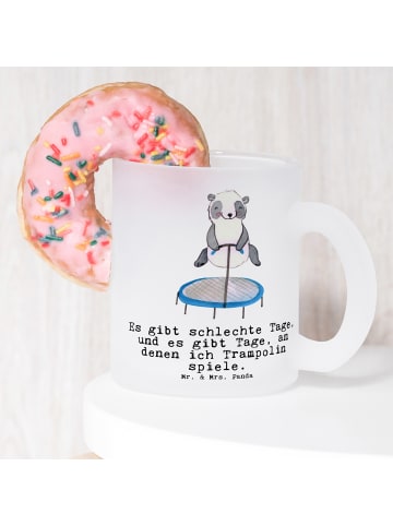 Mr. & Mrs. Panda Haferl Panda Trampolin springen mit Spruch in Transparent