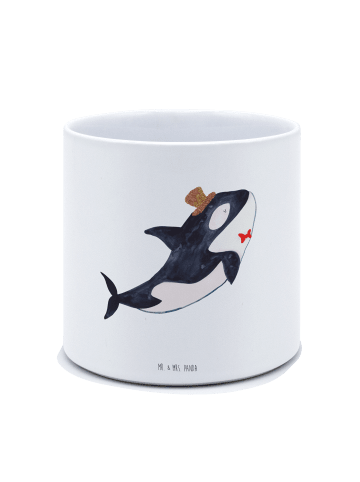 Mr. & Mrs. Panda Pflanzgefäß Orca Zylinder ohne Spruch in Weiß
