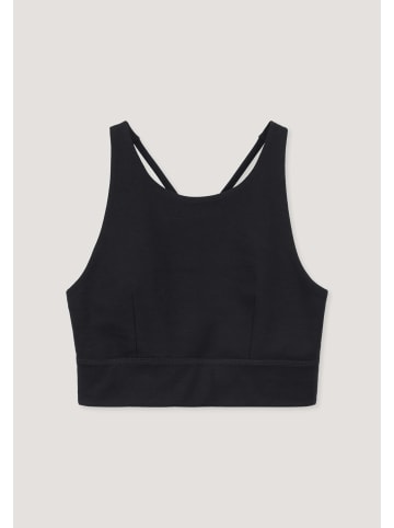Hessnatur Bustier Fitted Highneck in schwarz