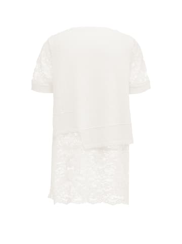 paino Damen Strickpullover in Wollweiss