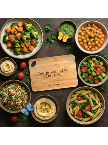 Mr. & Mrs. Panda holzschneidebrett Spruch Pauken Motivation mit ... in Braun