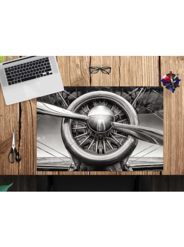 Cover-your-desk.de  Schreibtischunterlage – “Flugzeug Propeller“ (L)60 x (B)40 