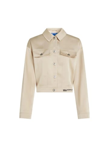 Karl Lagerfeld Beige Polyester Lange Jacke