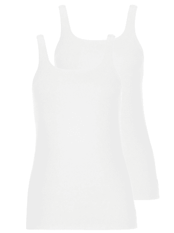 Lisca 2er Pack Trägerhemd in white