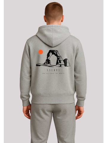 F4NT4STIC Hoodie Escape Discover the World Savannah in grau meliert