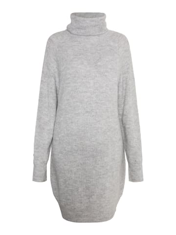 Usha Damen Strick Kleid in Hellgrau Melange
