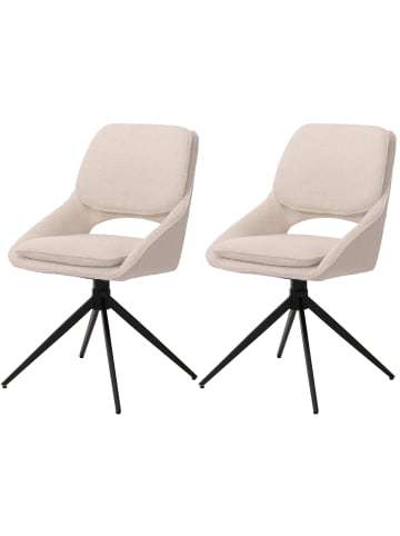 MCW 2er-Set Esszimmerstuhl N73, Creme