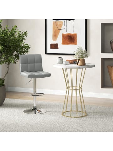 COSTWAY Barhocker drehbar höhenverstellbar in Grau