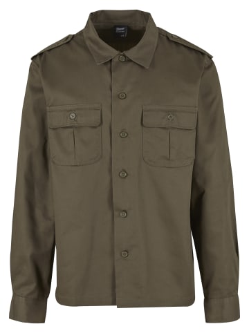 Brandit Long Sleeve Shirt in olive