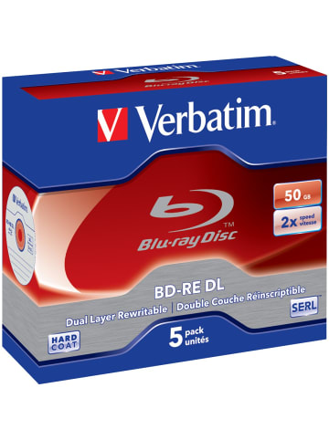 COFI 1453 Verbatim BD-RE DL 50GB/1-2x Jewelcase (5 Disc) in Mehrfarbig