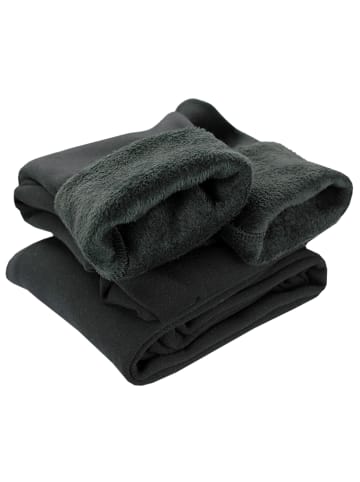 TupTam Mädchen Winter Leggings 2er PACK Gefüttert in schwarz