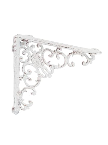 relaxdays 6 x Regalwinkel Träger in Weiß