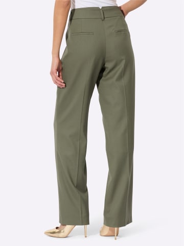 creation L Bügelfaltenhose in khaki
