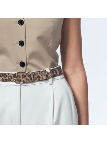 Tamaris Gürtel Leder taupe-dunkelbraun