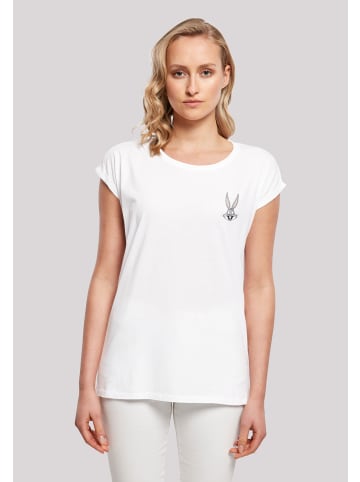 F4NT4STIC T-Shirt Looney Tunes Bugs Bunny Breast Print in weiß