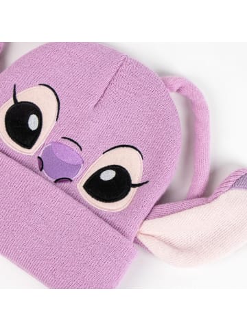 Disney Disney Stitch Lila Mütze für Kinder Beanie Design Wintermütze in Lila