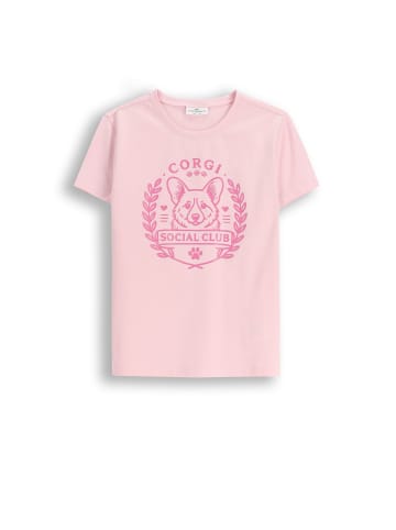 Coccodrillo T-Shirt mit kurzem Ärmel in rosa