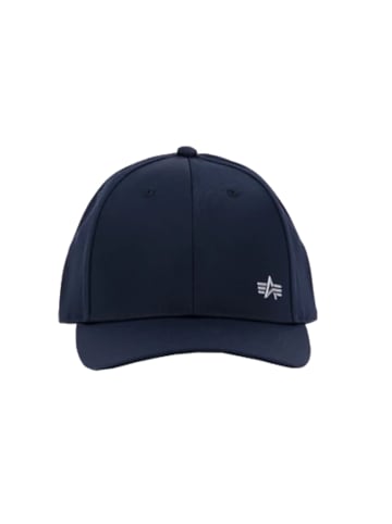 Alpha Industries Basecap 'Metal Label' in blau