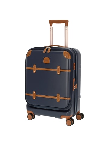 BRIC`s Bellagio - 4-Rollen-Kabinentrolley mit Organizer S 55 cm in blue tobacco