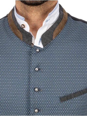 Gipfelstürmer Trachtenweste 423000-3924 in mittelblau