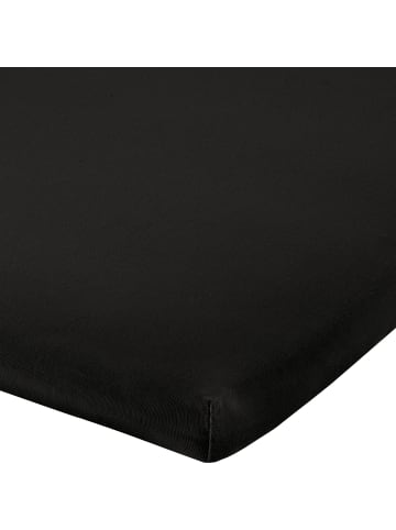 Erwin Müller Single-Jersey Bio Topper-Spannbettlaken Bayreuth in schwarz