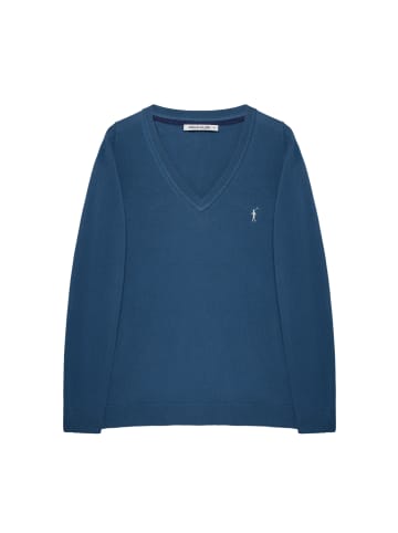 Polo Club Pullover in Denimblau