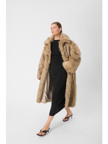 Soaked in Luxury Jacke SLFurly Oversize fit in Honey Faux Fur