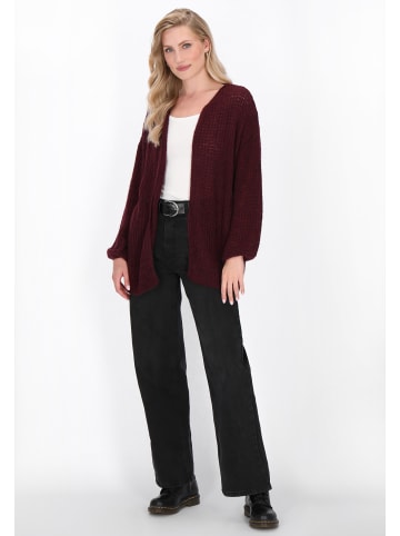 DreiMaster Women Cardigan in burgundy