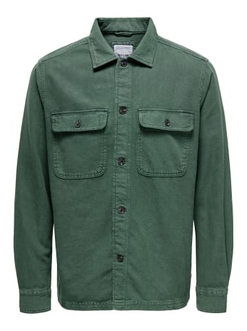 ONLY & SONS Hemd in Darkest Spruce