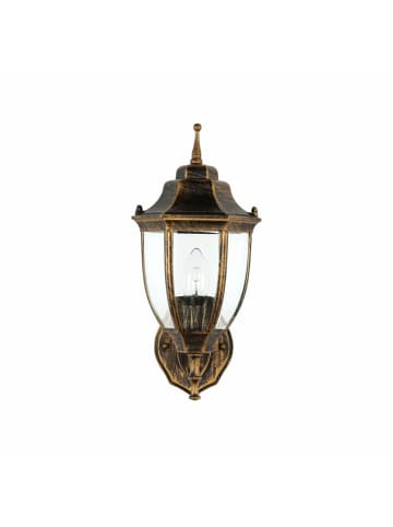 Licht-Erlebnisse Außen Wandlampe (B)16.5 x (H)33.5 cm in Schwarz Kupfer
