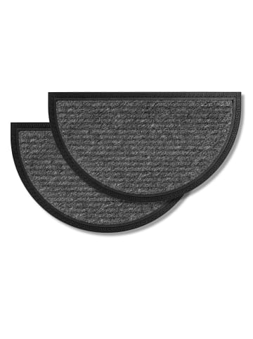 Astra Fußmatte Außen BORDER STAR HR 2ER SET 2 in Grau