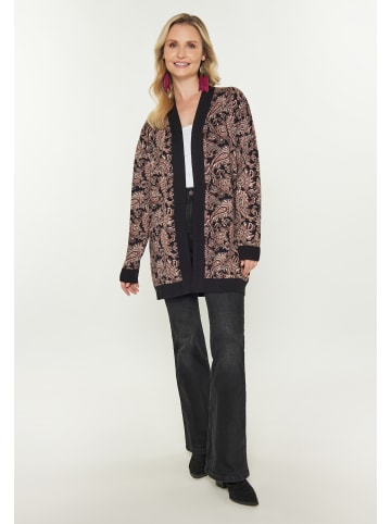 usha FESTIVAL Women Cardigan in black multicolor