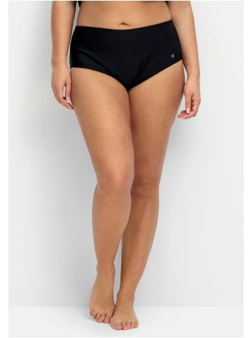sheego Bikinihose in schwarz
