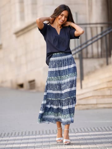 Sieh an! Baumwoll-Bluse in marine