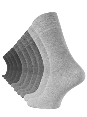 Cotton Prime® 10 Paar Business Socken Prime Cotton in grau