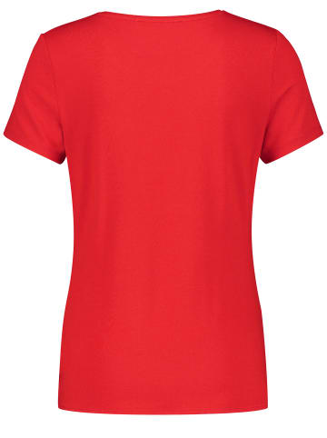 TAIFUN T-Shirt Kurzarm Rundhals in Digital Red