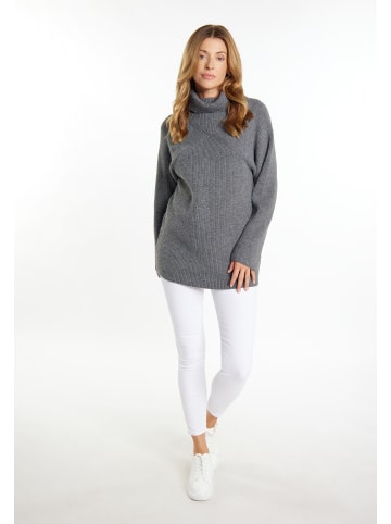 usha WHITE LABEL Pullover in Dunkelgrau Melange