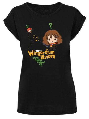 F4NT4STIC T-Shirt Harry Potter Hermione Granger Wingardium in schwarz