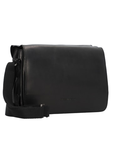 Greenburry Pure Black Umhängetasche Leder 25 cm black