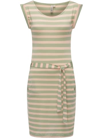 ragwear Sommerkleid Tagg Stripes in Dusty Green