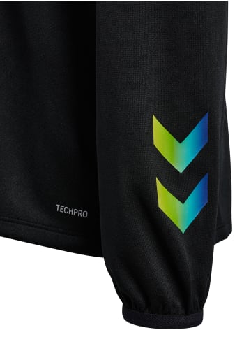 Hummel Hummel Halbreißverschluss Jacke Hmlshimmer Multisport Kinder in BLACK/LIMEADE